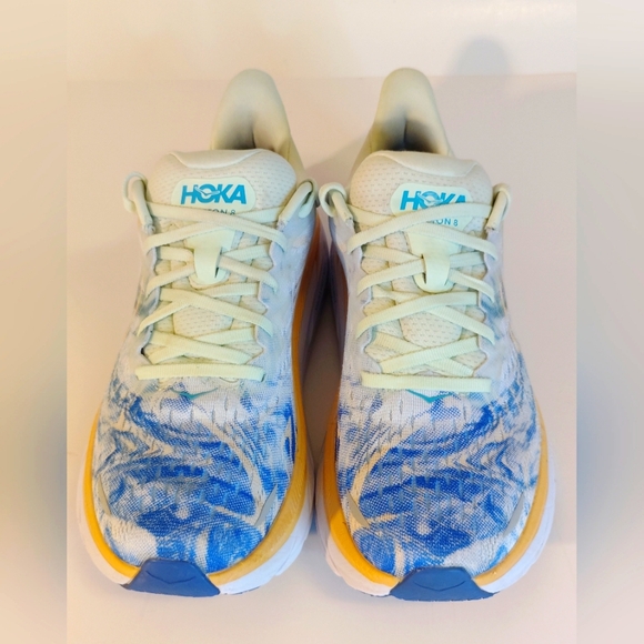 HOKA Blue and Yellow Running Shoes - Picture 2 of 9